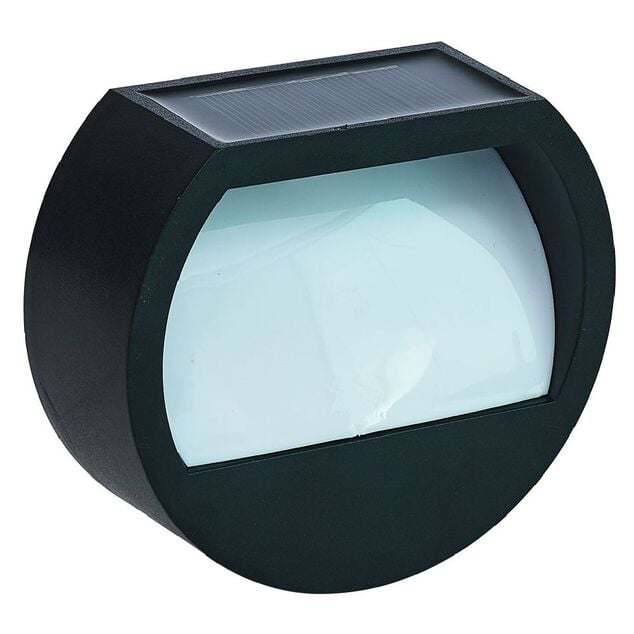 Lampe solaire 2 LED noir