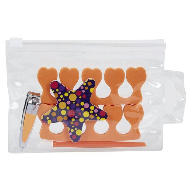 Set p&eacute;dicure 5 pi&egrave;ces violet