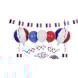 Kit supporter France ballons et photobooth 28 pièces
