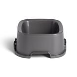 Gamelle carrée grise 1,35 L - plastique 21,5x21,5xH9,4cm