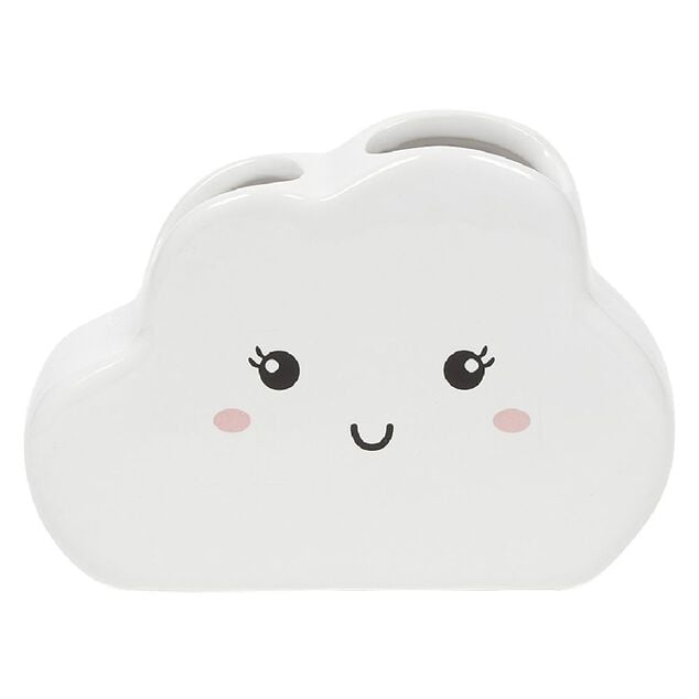 Porte brosse &agrave; dents en c&eacute;ramique design nuage