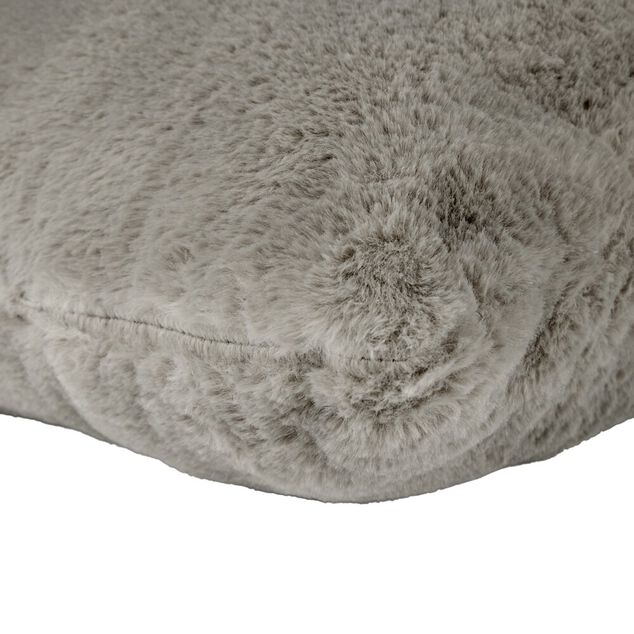 Coussin carr&eacute; fausse fourrure 45x45cm (3 mod&egrave;les)