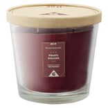 Bougie parfum&eacute;e dans verre senteur fruits rouges &Oslash;13,5xH12,5cm 30H