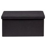 Banc coffre Clara Noir - L76,5 x P38 x H37,5 cm