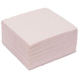 Serviette cocktail 25x25cm papier tex touch rose clair x40