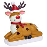 Renne solaire lumineux LED blanc chaud H25cm