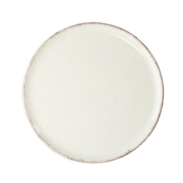 Assiette &agrave; dessert Lisbonne en gr&egrave;s beige &Oslash;20,5cm