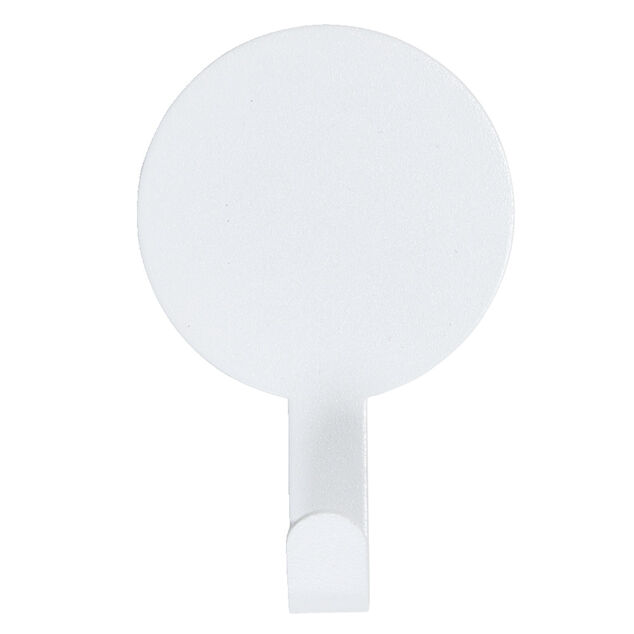 Crochet adh&eacute;sif m&eacute;tal rond 8,5x14,4cm  - 3 mod&egrave;les