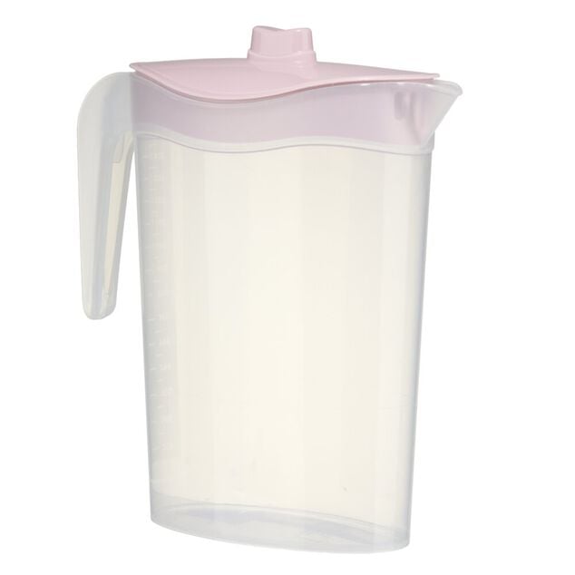 Pichet plastique 1,5L Bristol 15x10xH23cm (3 mod&egrave;les)