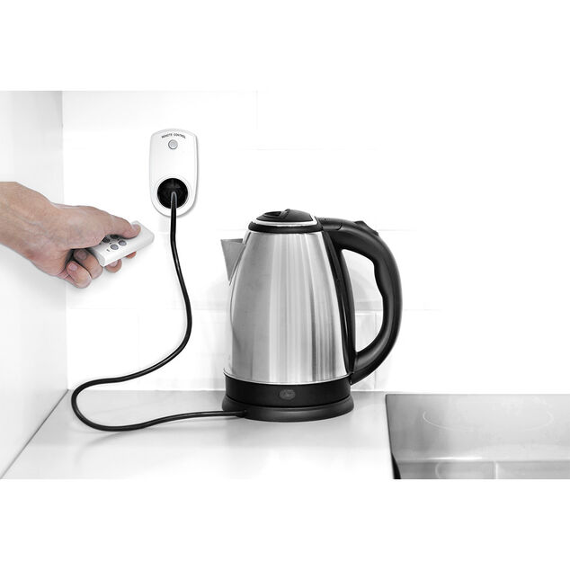 Prise x2 avec t&eacute;l&eacute;commande