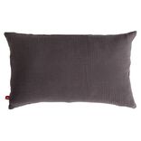 Housse de coussin 30x50cm gaze de coton gris