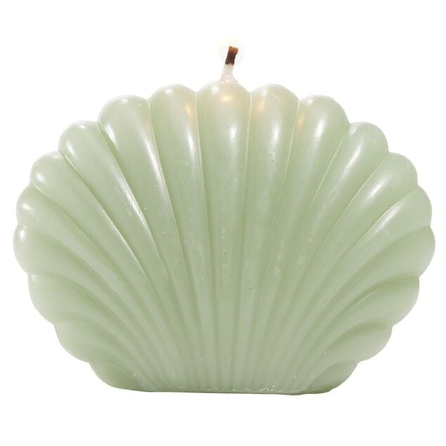 Bougie coquillage petit modèle 8,7x4,5xH6cm