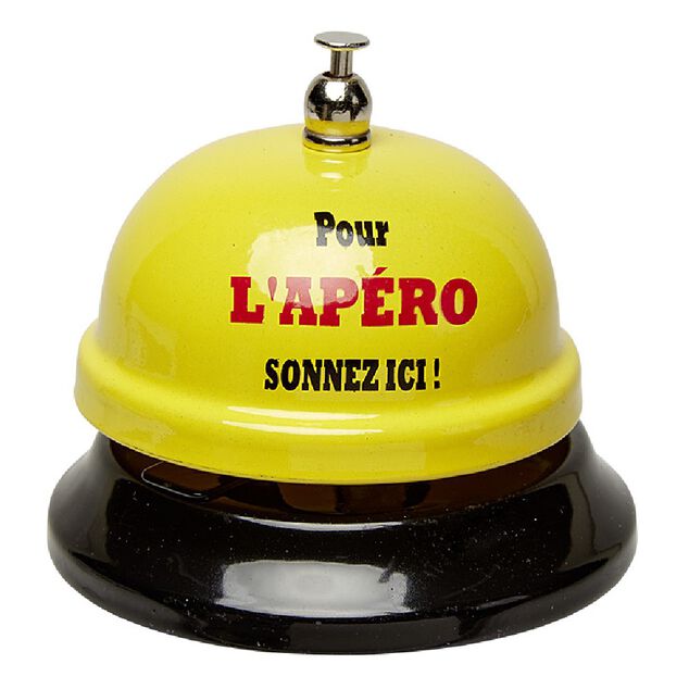 Sonnette de r&eacute;ception avec message humoristique
