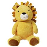 Peluche lion polyester 100x40x30cm jaune