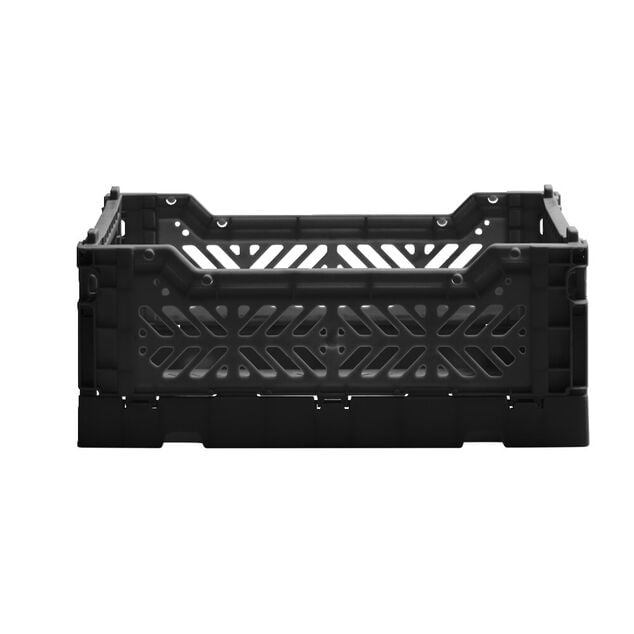 Casier pliable en plastique noir 27x17xH11cm