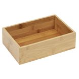Bo&icirc;te en bambou organisateur L.22,5xl.15xH.6,5 cm