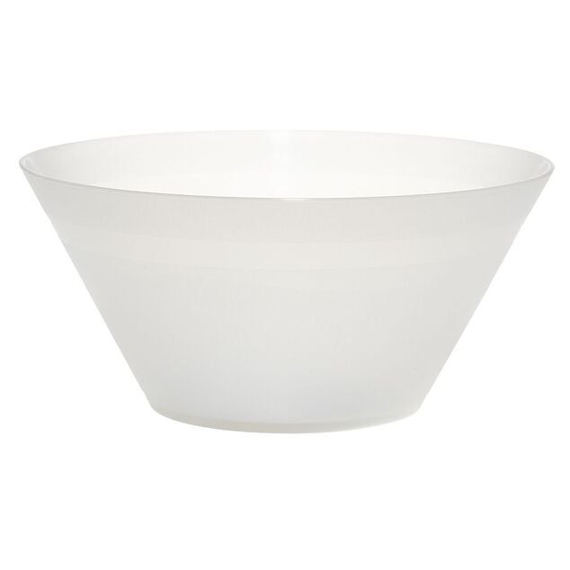 Coupelle plastique blanc translucide &Oslash;17xH5 cm