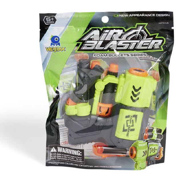 Pistolet Air Blaster avec 4 balles en mousse