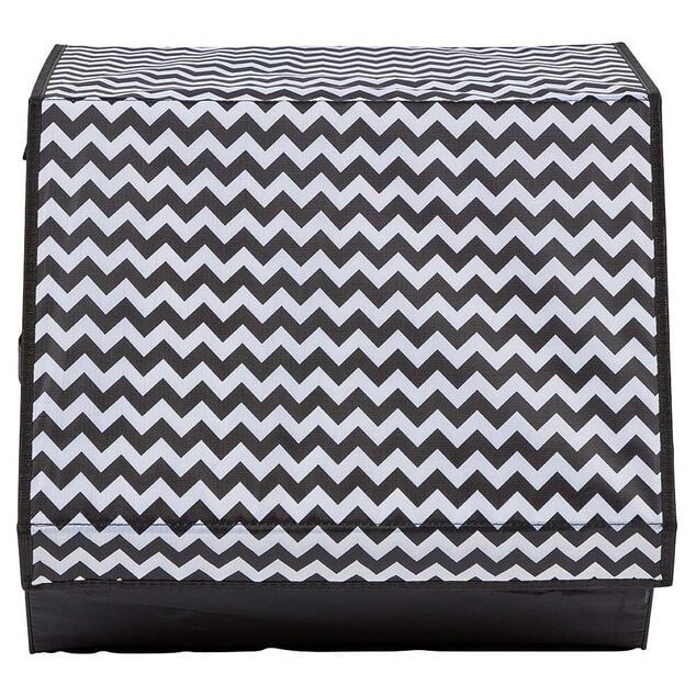 Bo&icirc;te de rangement &agrave; ouverture frontale motif chevron H35 cm