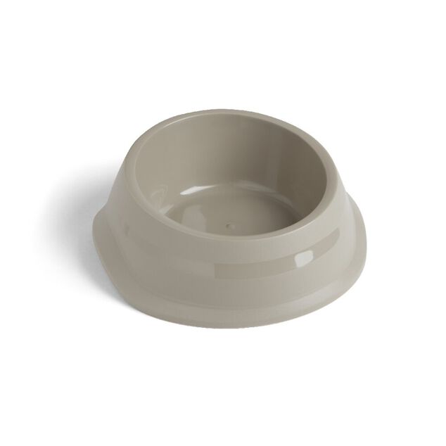Gamelle antid&eacute;rapante pour chien plastique gris &Oslash;23,5xH.10cm