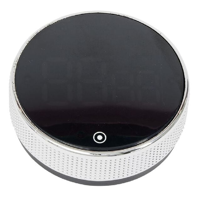 Minuteur num&eacute;rique magn&eacute;tique noir &Oslash;7,8x2,7cm