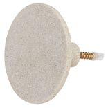 Pat&egrave;re murale ronde beige polyr&eacute;sine &Oslash;8cm