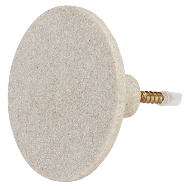 Pat&egrave;re murale ronde beige polyr&eacute;sine &Oslash;8cm