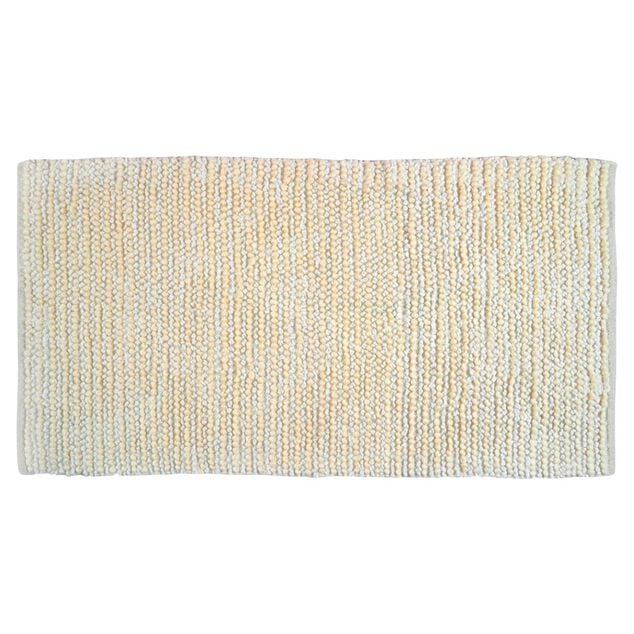 Tapis déco effet laine beige 80x150cm
