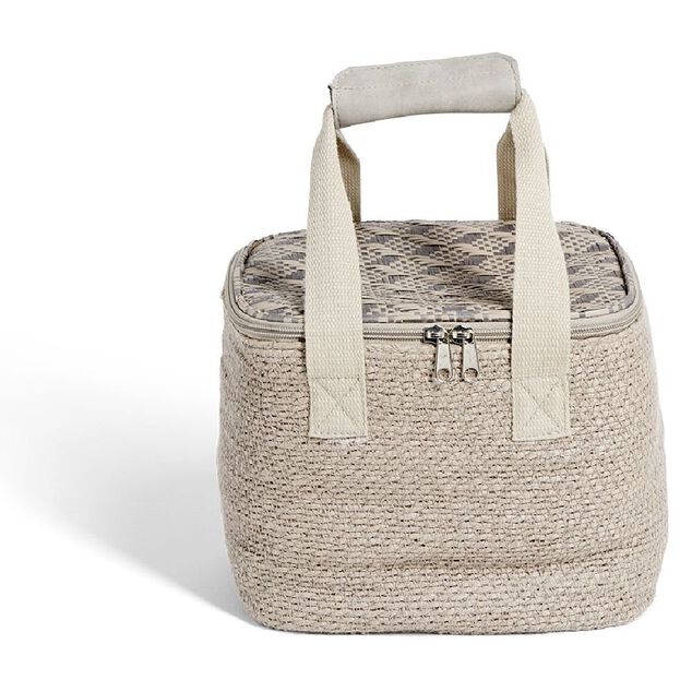 Sac fra&icirc;cheur 9L jute et coton marron 23x18,5x21cm