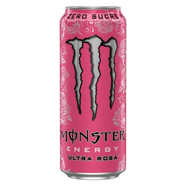 Boisson &eacute;nergisante Monster Energy Ultra Rosa sans sucres canette 50cl
