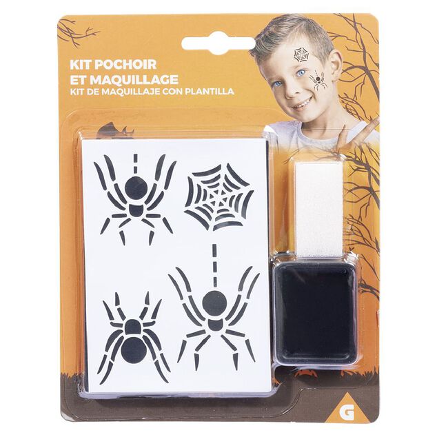 Pochoir &agrave; maquillage Halloween (2 mod&egrave;les)