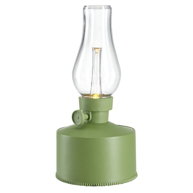 Lampe &agrave; p&eacute;trole solaire &agrave; LED blanc chaud 10x10xH21cm