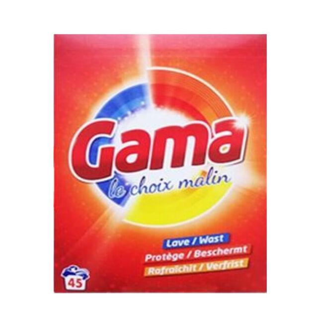 Lessive poudre Gama Original 2,925 kg - 45 lavages