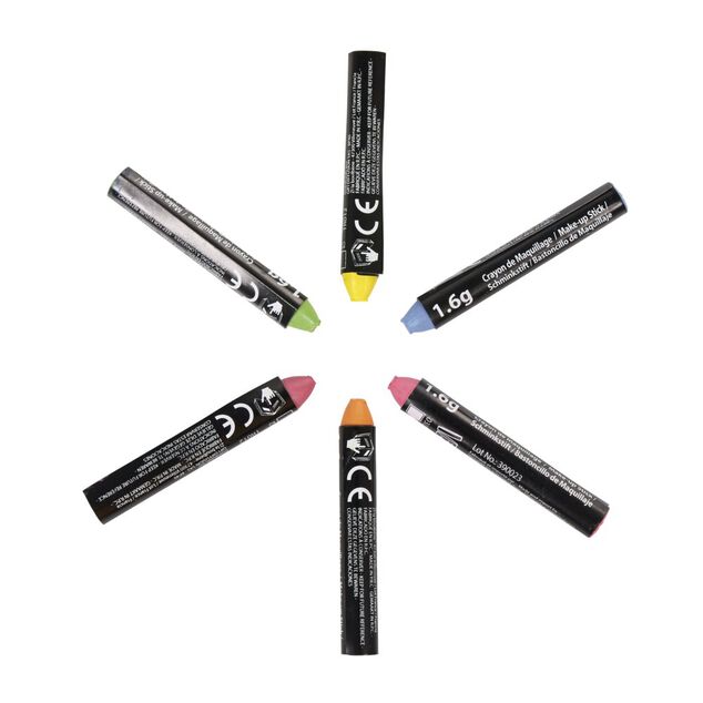 Stick de maquillage pour enfants fluo x6