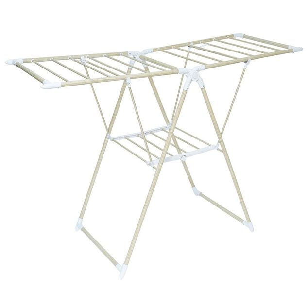 S&eacute;choir effet bois &eacute;tendoir &agrave; linge 14m