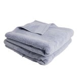 Lot de 2 draps de douche 65x135cm et 70x140cm bleus