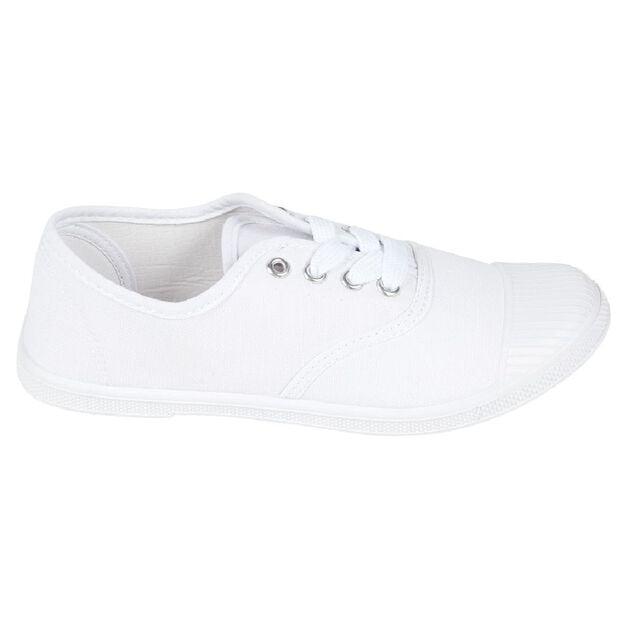 Chaussures en toile de coton blanc t 37