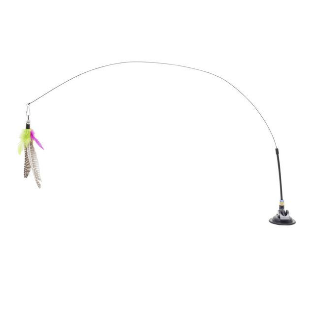 Jouet pour chat x10 avec plumes multicolores