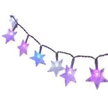 Guirlande électrique étoiles 48 LED 3,7m d'éclairage multicolore