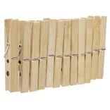 Pince &agrave; linge en bambou x12