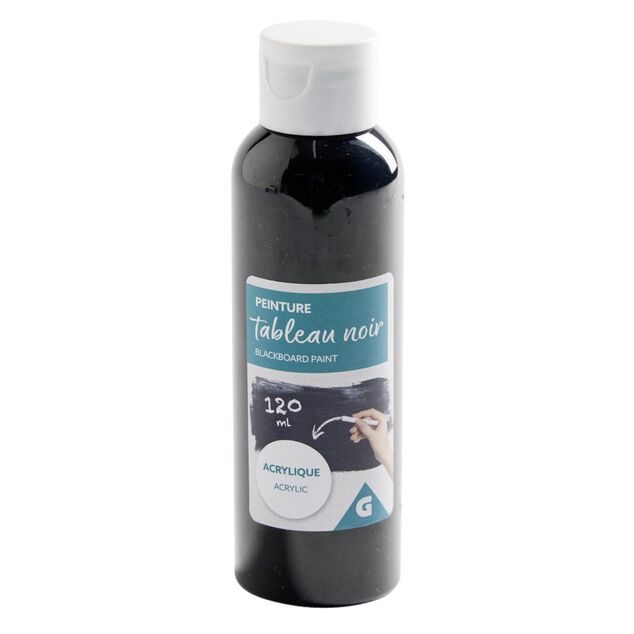 Peinture acrylique pour cr&eacute;ation tableau noir 120ml