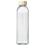 Bouteille en verre 730 ml motif carreau ciment