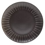 Assiette plate en céramique noir Ø27cm