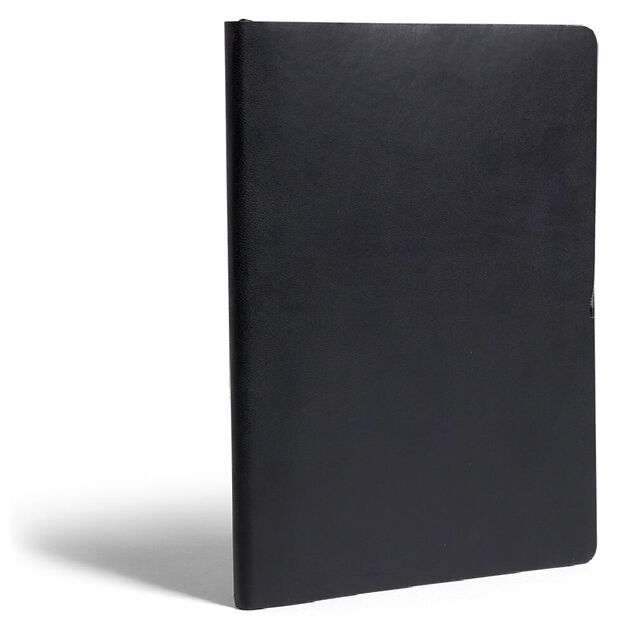 Carnet A5 noir mat &agrave; lignes 160 pages 15x21cm