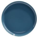 Assiette &agrave; dessert Oslo porcelaine bleu &Oslash;19cm