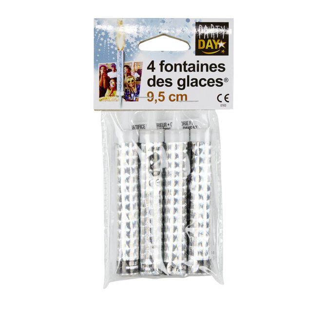 Fontaine des glaces plastique bleu H.9,5 cm