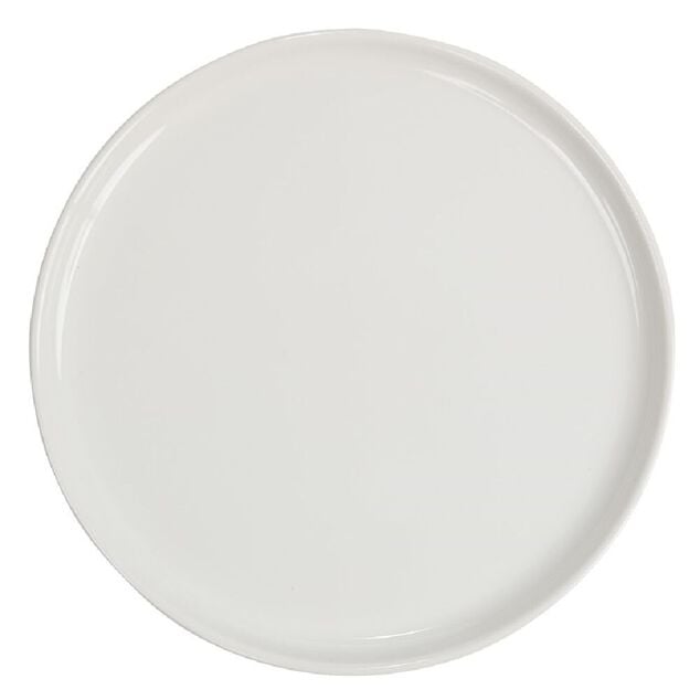 Assiette &agrave; dessert ronde porcelaine blanc Nordic &Oslash;22cm