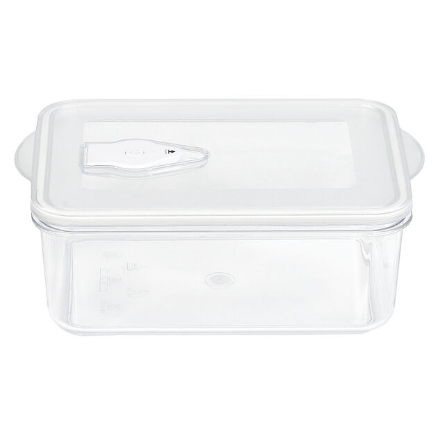 Bo&icirc;te de conservation sous vide 1,3L - 21,5x13,8xH7,7cm