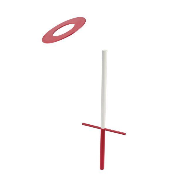 Jeu d'adresse en bois &eacute;p&eacute;e attrape cerceaux 4 joueurs