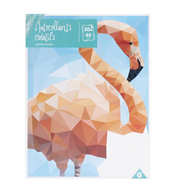 Sticker animaux &agrave; compl&eacute;ter avec num&eacute;ros autocollants 31x31cm